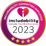 Includability committed employer 2023 logo
